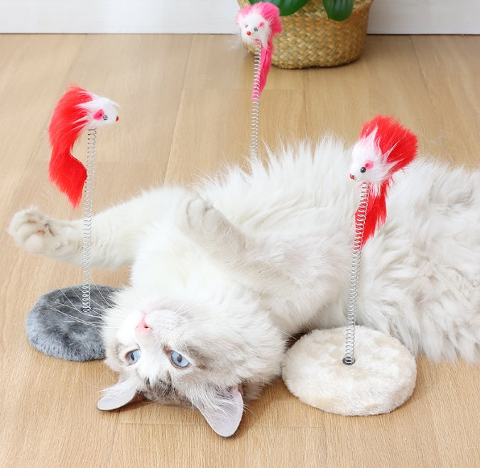 Juguete interactivo con ratón de felpa