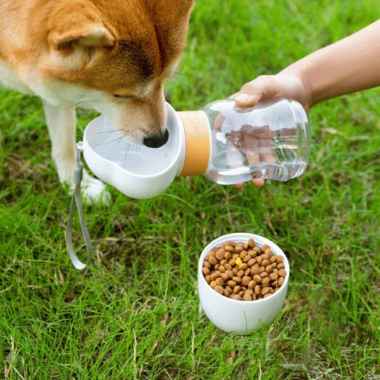 Bebedero portátil Blanco para perros - Greenmals