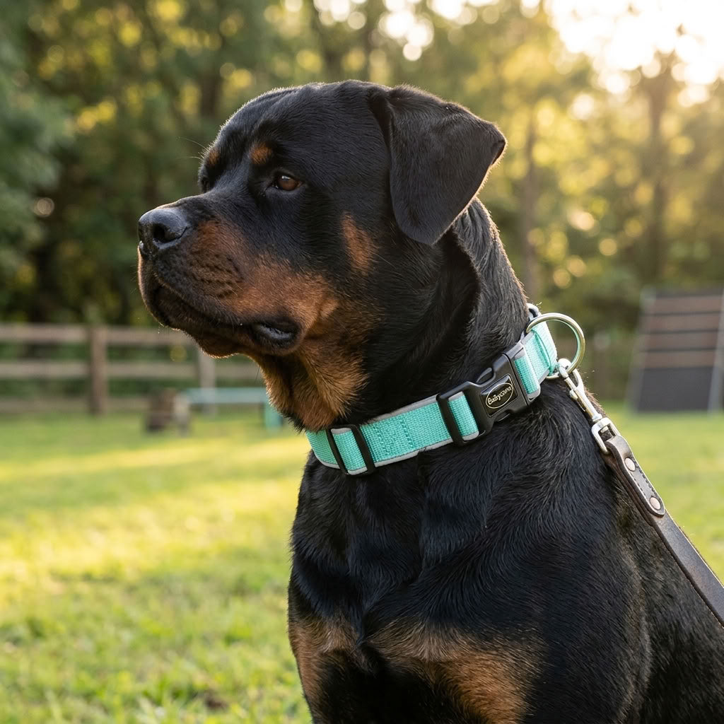 Collar acolchado de licra para perros