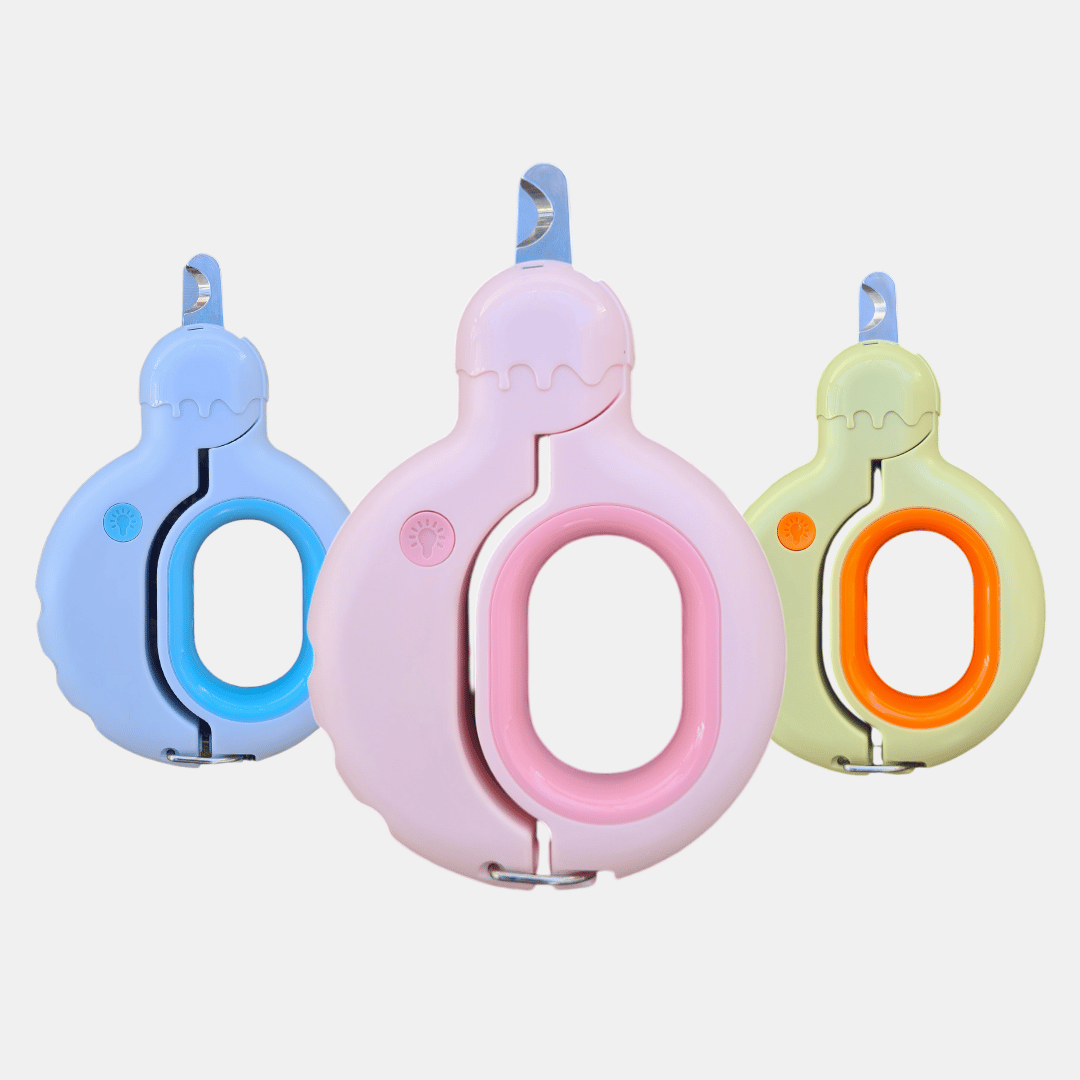 Cortauñas Donut con luz LED para perros y gatos