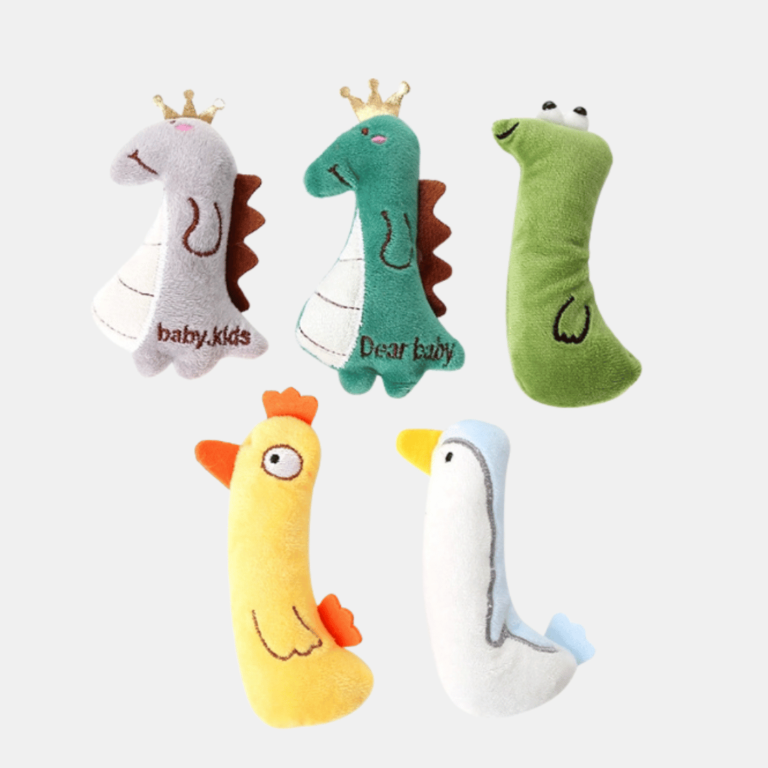 Dinosaurios Catnip de felpa para gatos