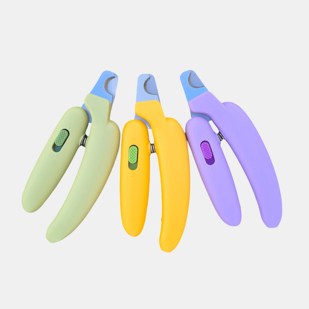 Cortauñas Banana con luz Led para perros y gatos