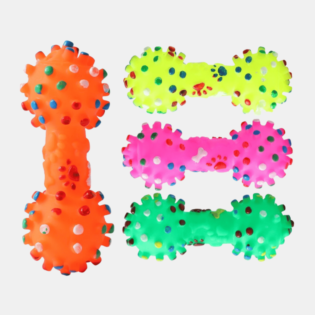 Hueso TPR interactivo con sonido para perros