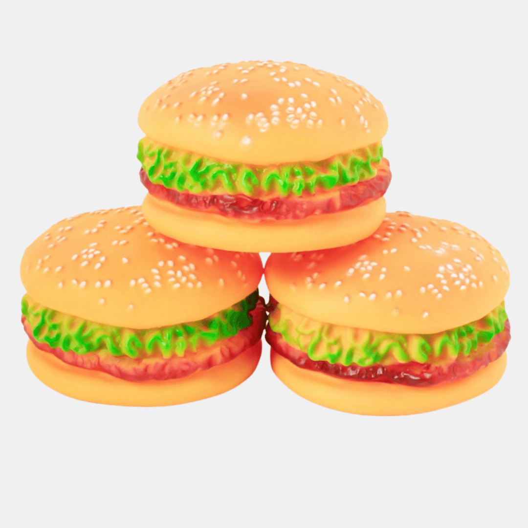 Hamburguesa interactiva con sonido para perros