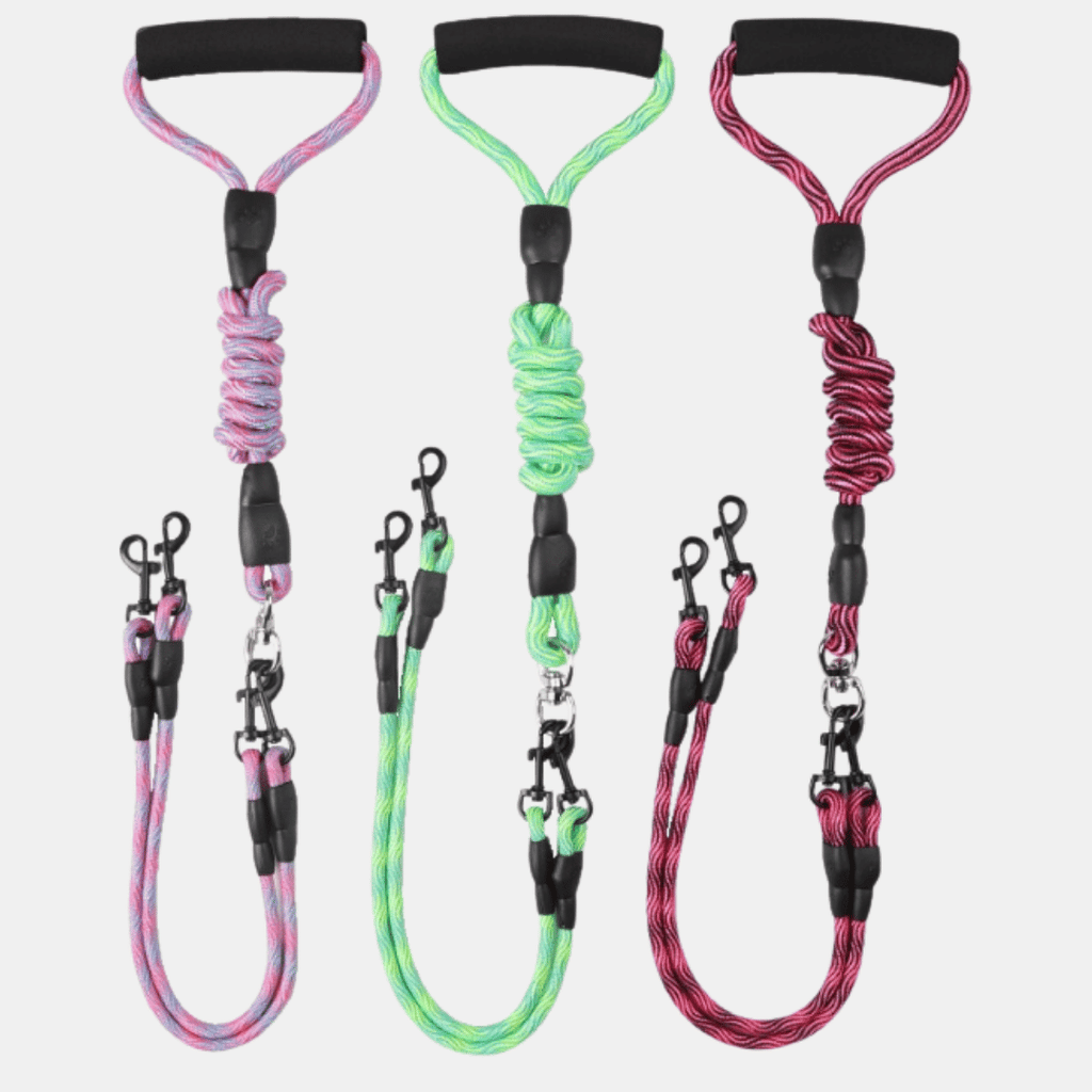 Correa Doble 2 en 1 Giratoria 360° para Perros Pequeños