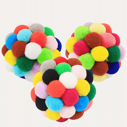 Bola Pompom interactiva para perros y gatos