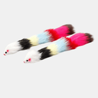 Ratón Alargado de Felpa Tipo Varita para Gatos