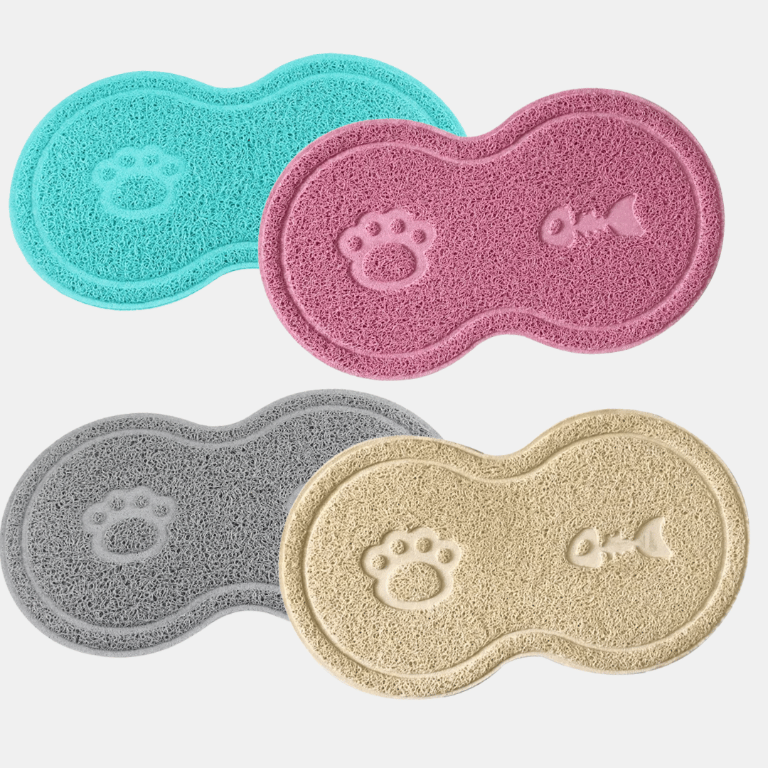 Alfombrilla anti deslizante para comedero de gatos