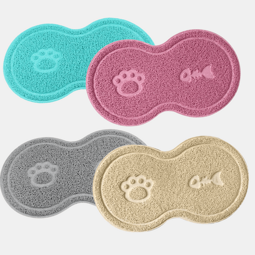 Alfombrilla anti deslizante para comedero de gatos