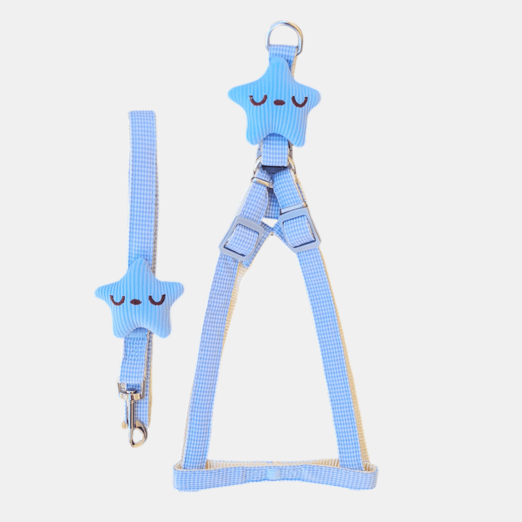 Conjunto Estrellita arnés + correa para gatos