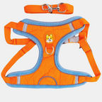 Arnés de Gamuza con Correa Reflectante para Perros