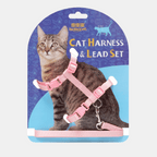 Arnés para gatos ajustable con correa a juego