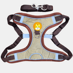 Arnés de Gamuza con Correa Reflectante para Perros