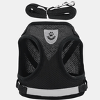 Arnés Chaleco Transpirable con Correa para Perros Pequeños y Gatos