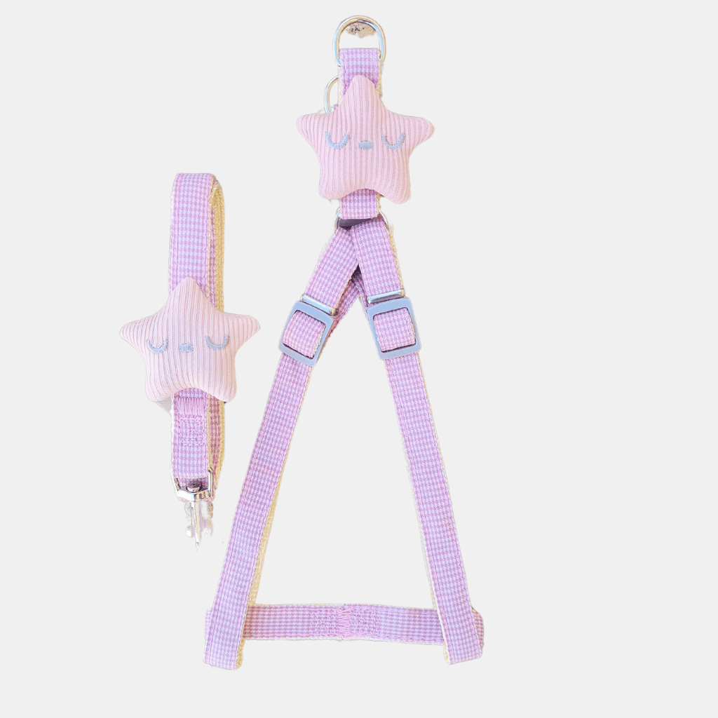 Conjunto Estrellita arnés + correa para gatos