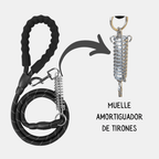 Correa de Nylon con Muelle de Amortiguación para Perros