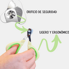 Cortaúñas Bicolor con orificio de seguridad para gatos