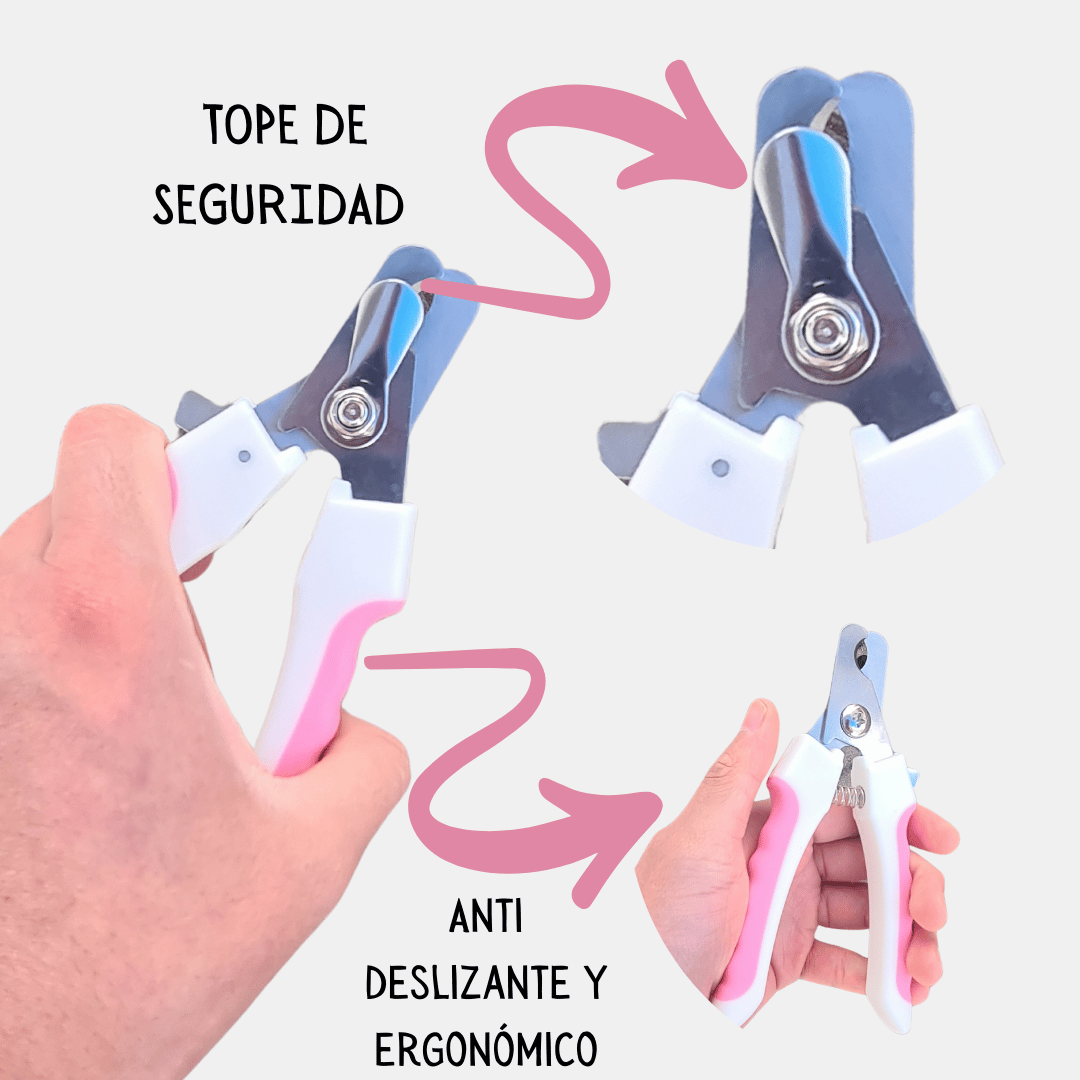 Cortauñas profesional con lima para perros