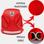 Arnés Chaleco Transpirable con Correa para Perros Pequeños y Gatos