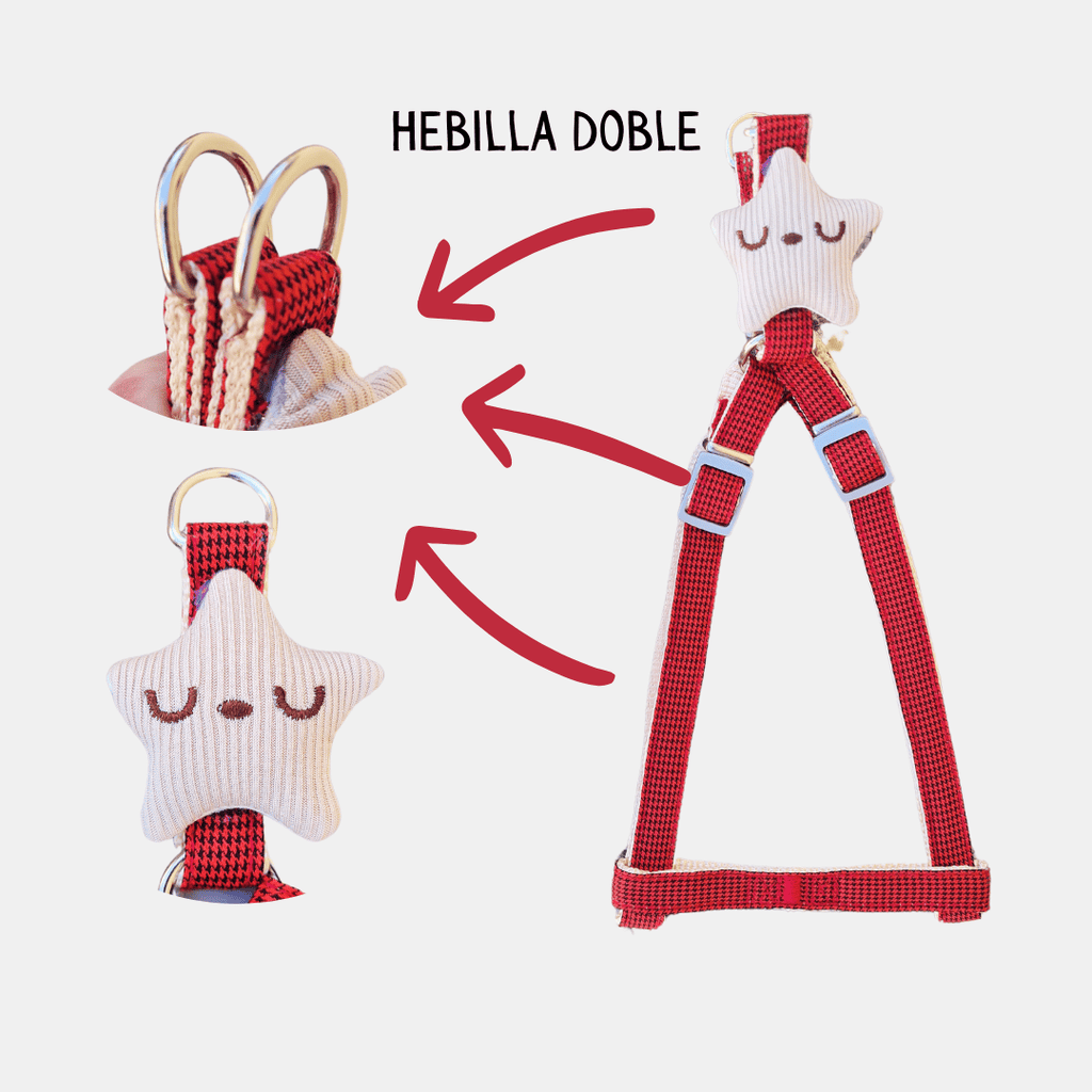 Conjunto Estrellita arnés + correa para gatos
