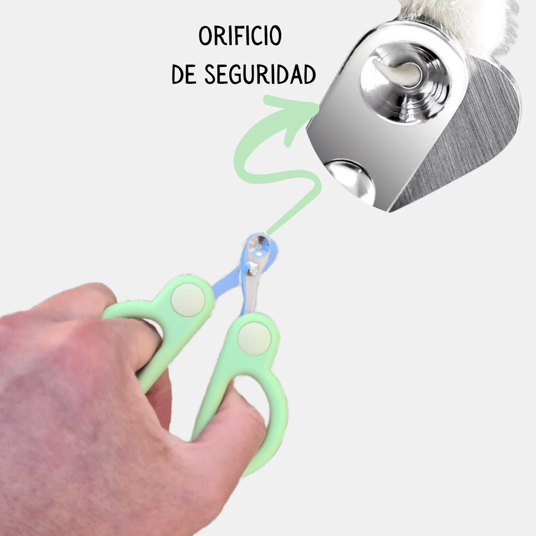 Cortauñas Conejito con orificio de seguridad para gatos