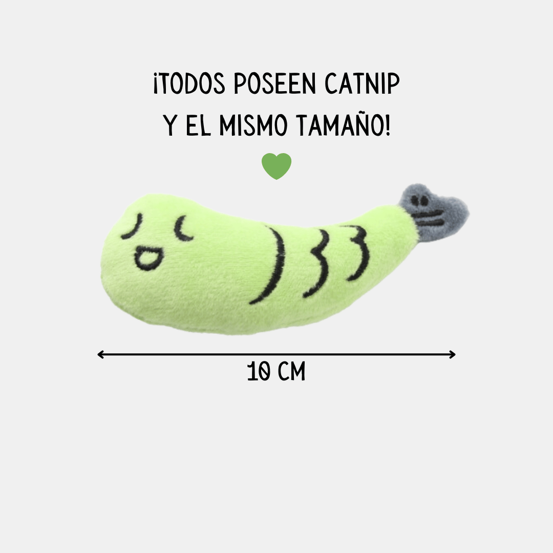 Gamba Catnip de felpa para gatos