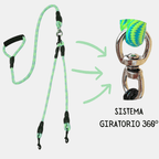 Correa Doble 2 en 1 Giratoria 360° para Perros Pequeños