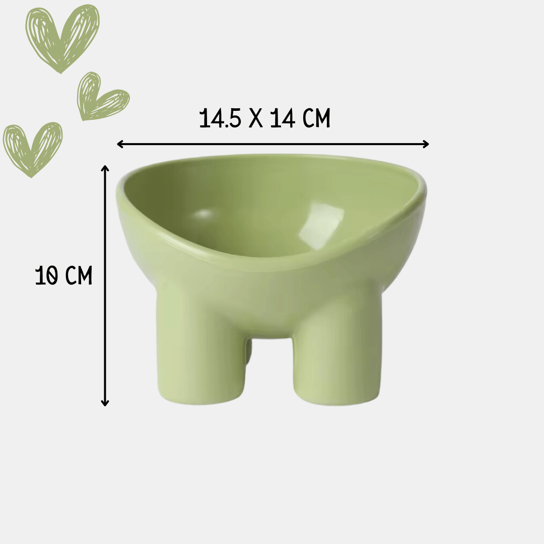 Cuenco elevado Patitas Elefante para perros y gatos