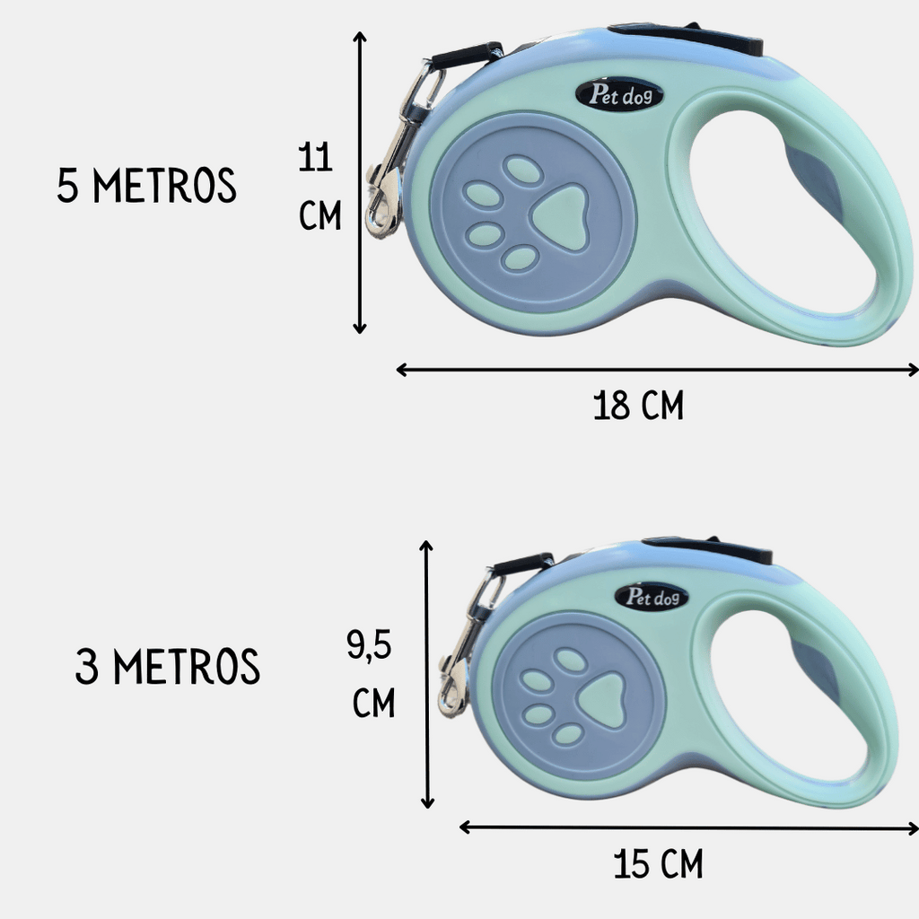 Correa extensible PetShop para perros y gatos 3 y 5 M
