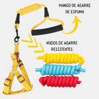 Arnés y Correa con Mango de Espuma para Perros