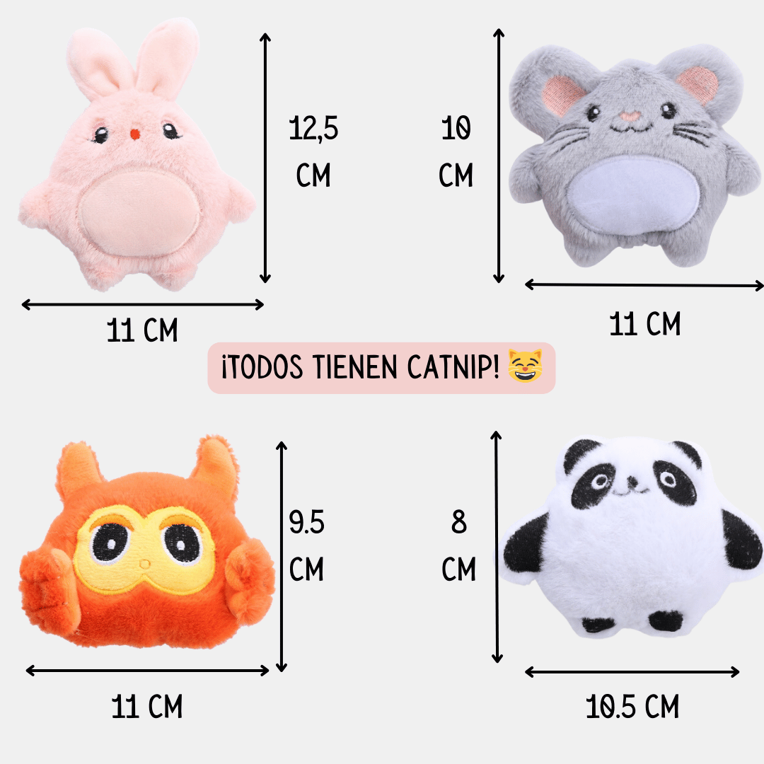 Peluches con Catnip de felpa para gatos