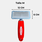 Cepillo para mascotas con dimensiones