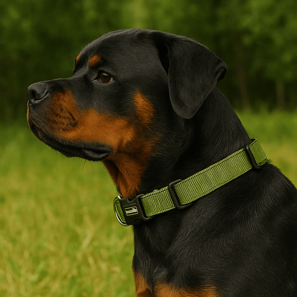 Collar Acolchado de Licra con Hebilla de Hierro para Perros