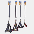 Conjunto Jean arnés + correa para perros