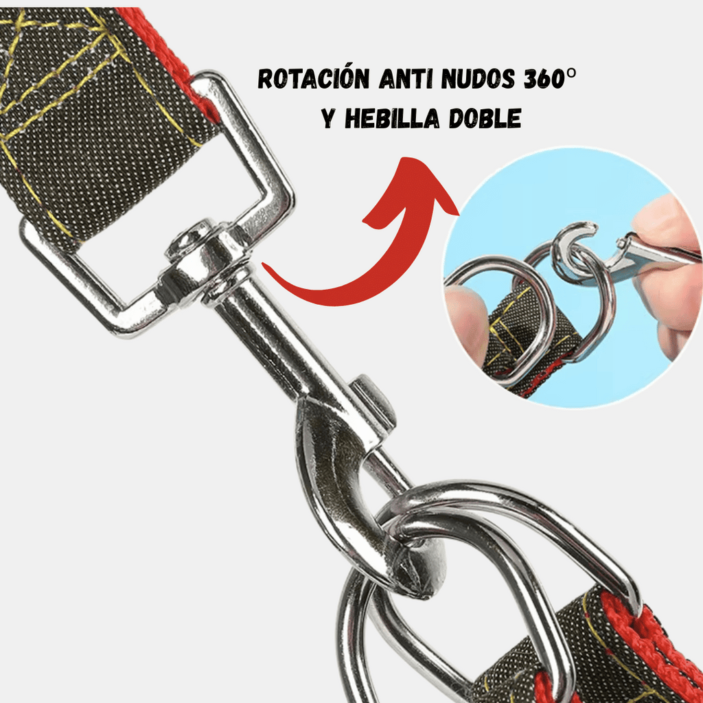 Conjunto Jean arnés + correa para perros